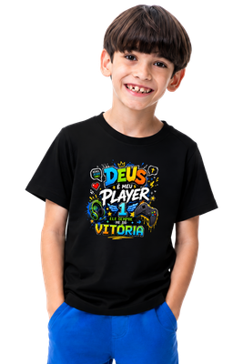 Camiseta Infantil Player 1