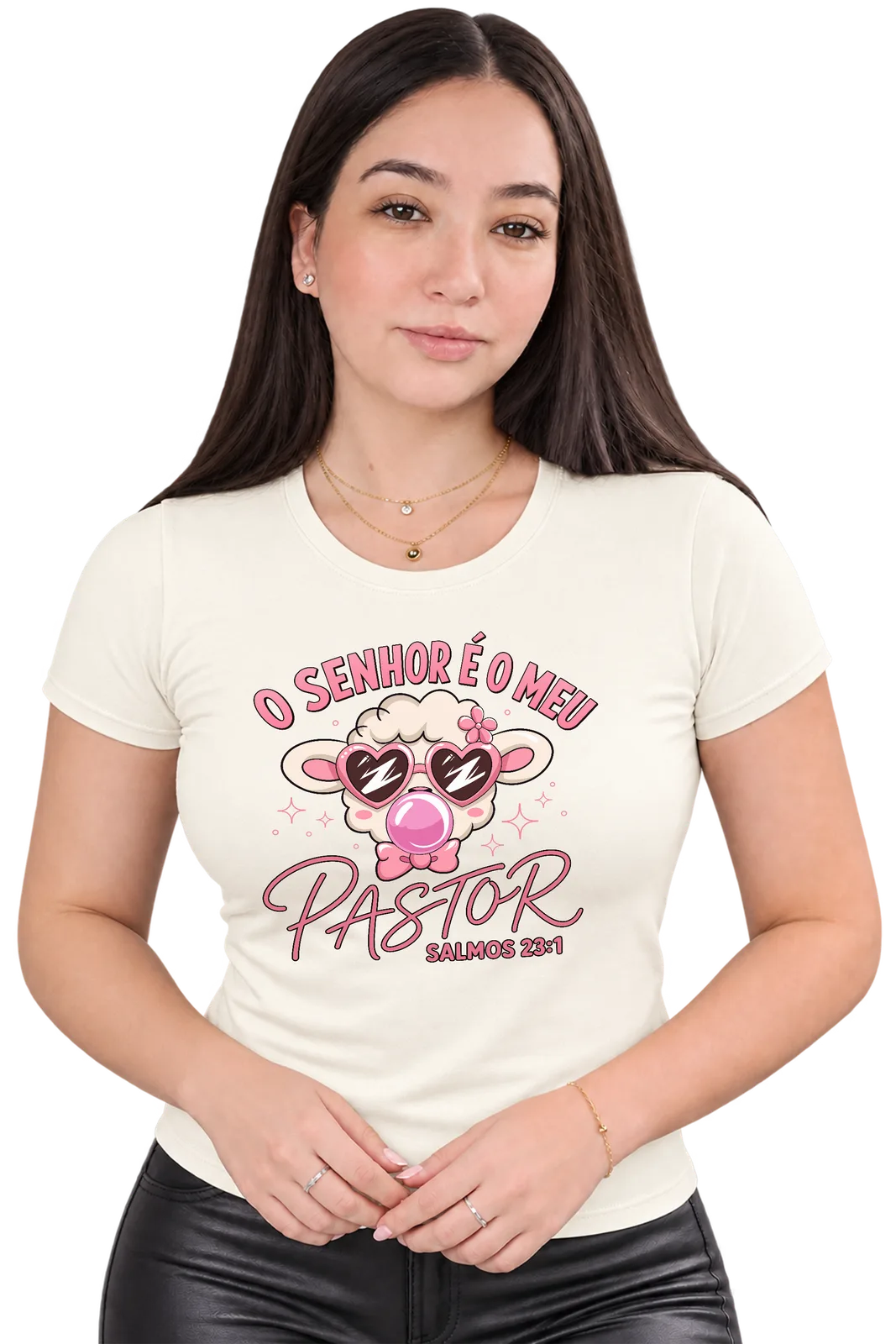 Baby Look O-Senhor-é-meu-Pastor