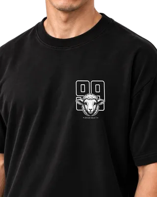 Camiseta Oversized Ele deixou as 99 — costas